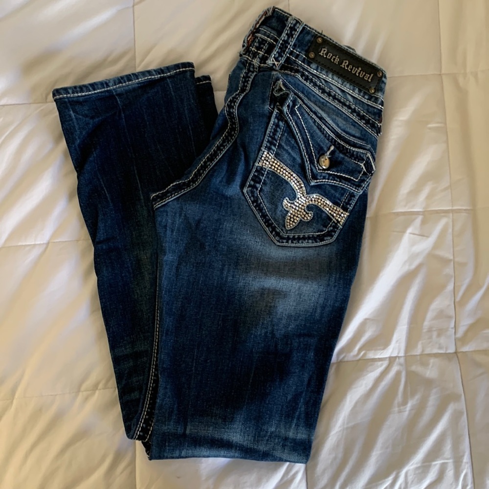 Rock Revival Straight Jeans Size 30